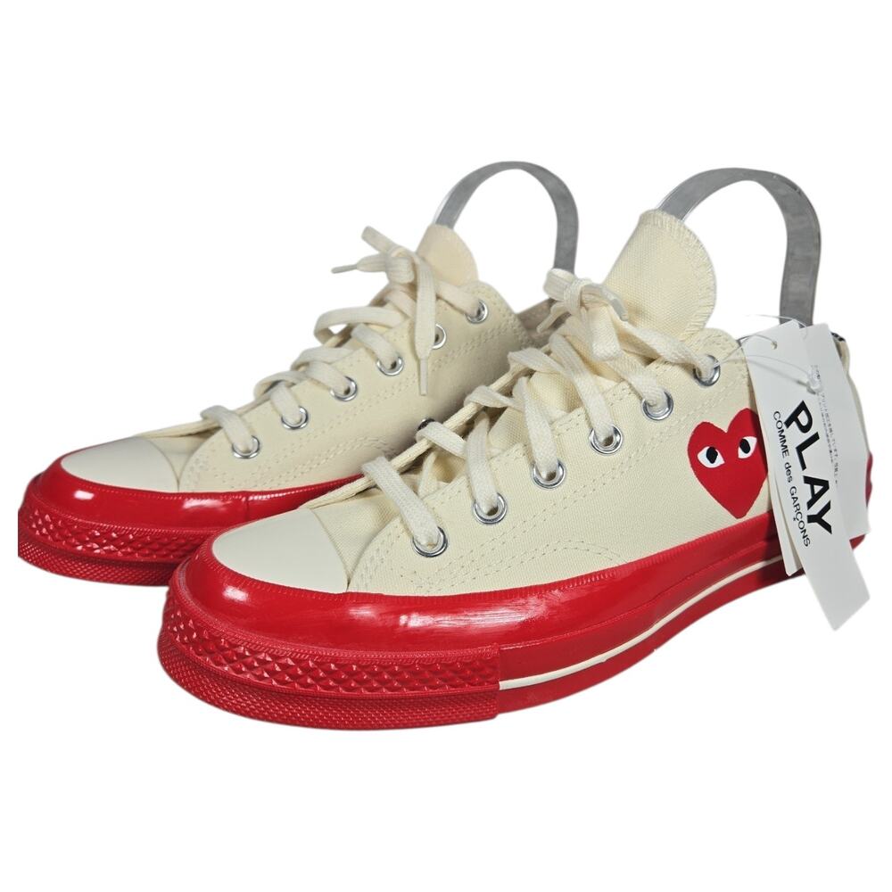 Converse x Comme de Garcons PLAY Men 8 Wom 10 Chuck 70 Low A01796C NWT Heart Red
